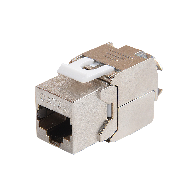 এসএমটি -1061t8c6a এ-এফটিপি 180 ডিগ্রি শিল্ডড ক্যাট 6 এ টোললেস কীস্টোন জ্যাক